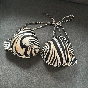 5/$25 Victoria secret very sexy animal print push-up bikini top 34DD